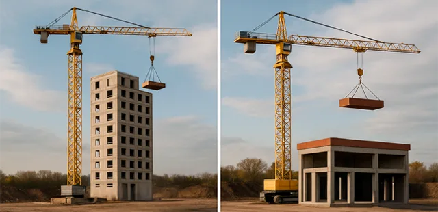 horizontal o vertical construccion